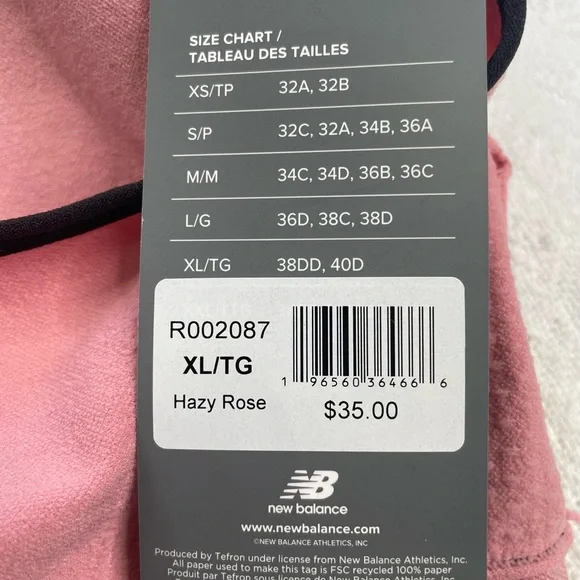 New Balance Women's Mauve Sports Bra
Sz XL ~ NWT ~ Workout - Picture 7 of 8
